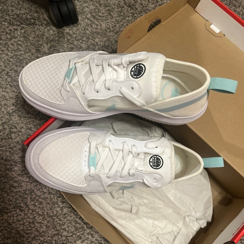 Nike Court Vision Alta TXT Size 9 white/Light Dew - Picture 3 of 9